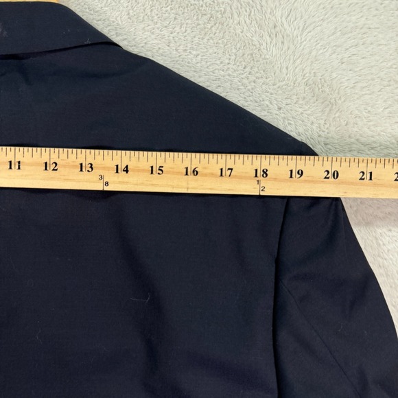 Joseph Abboud Mens 42L Blazer Jacket Navy Blue 100% Wool Casual Lightweight - Picture 13 of 15